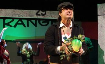 LAMC Theater Students performing Little Shop of Horrors on stage