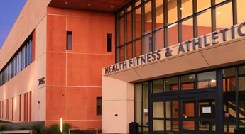 Health, Fitness, and Athletics Complex building on East Campus