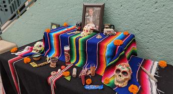 Dia De Los Muertos Altar made at Mecha's Altar Making Workshop