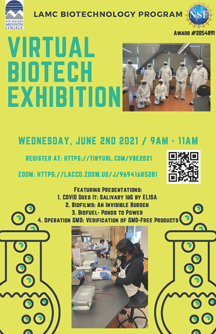 Virtual Biotech Exhibition Flyer