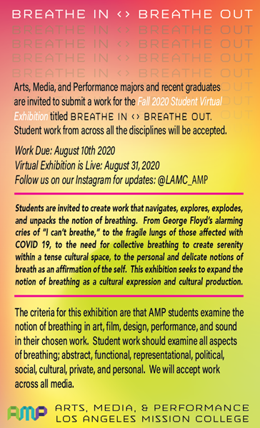 Arts Media and Performance Flyer Info