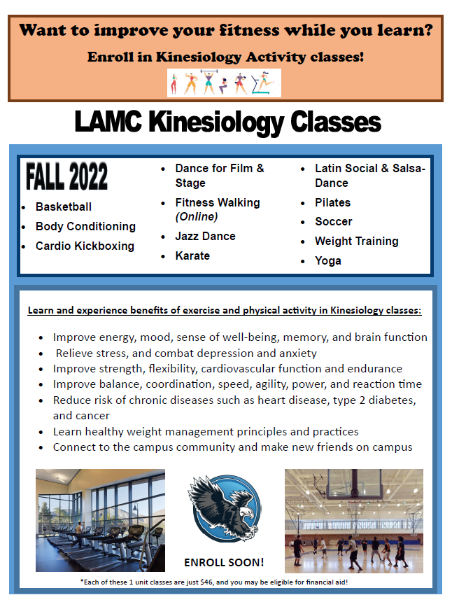 LAMC Kinesiology Classes List