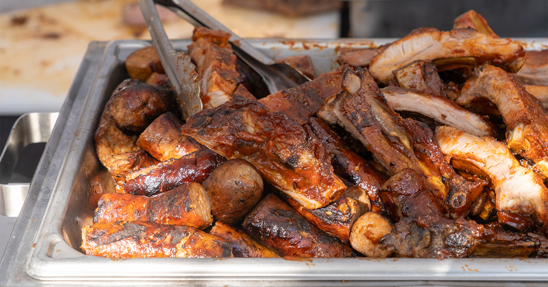 A close up of BBQ at the San Fernando Valley Food & Wine Festival
