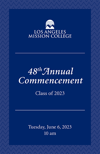 48th Annual Commencement Program Cover