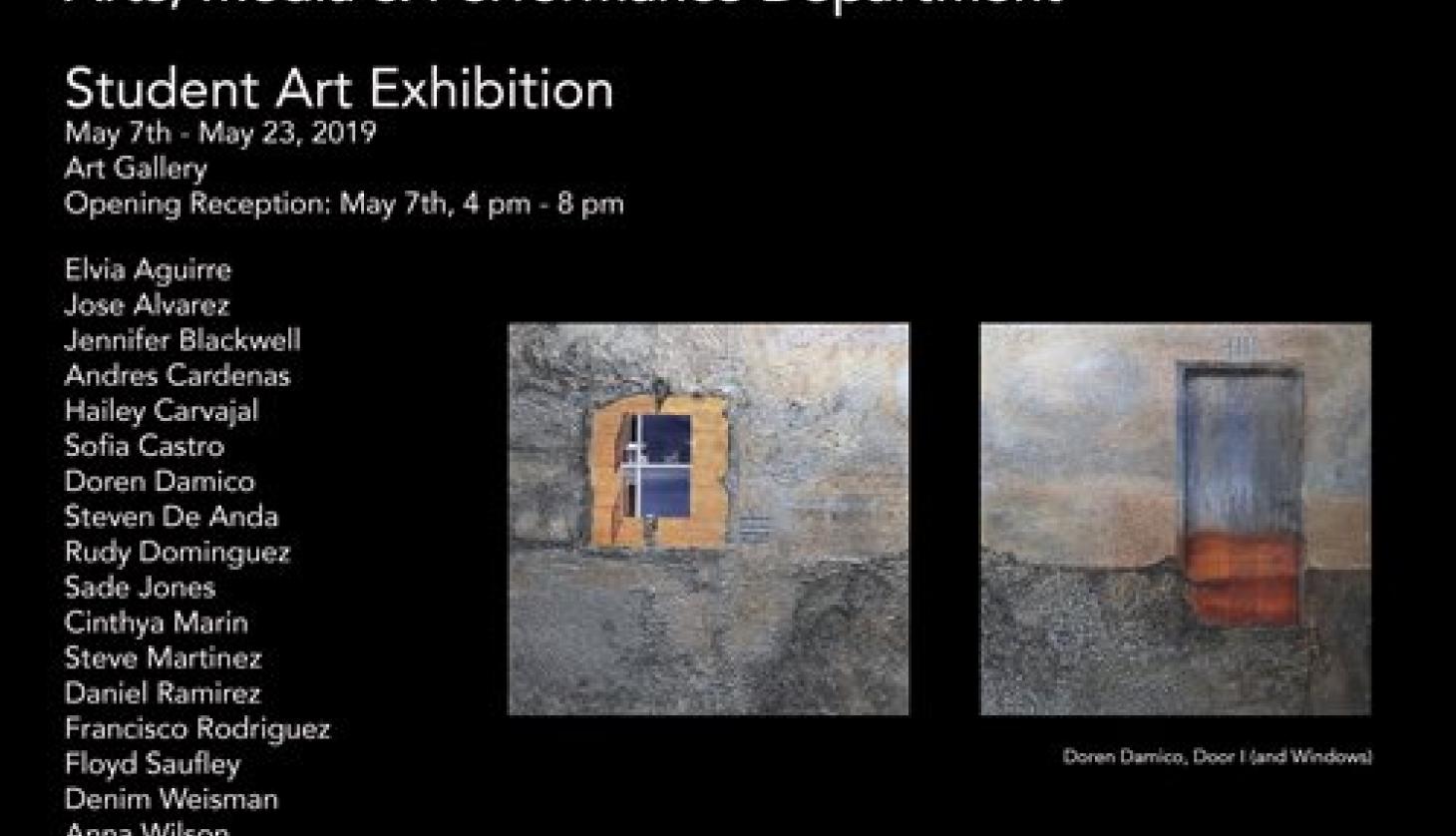 Student Art Exhibition Flyer Event Info